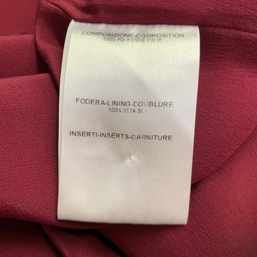 BURBERRY PRORSUM Size M Burgundy Purple Polyester Sheath Cocktail Dress - Picture 6 of 8